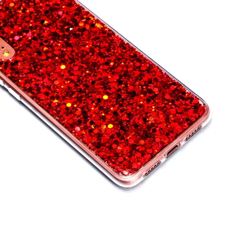 Colorful Glitter Powder Style Protective Soft Cover for Huawei P20