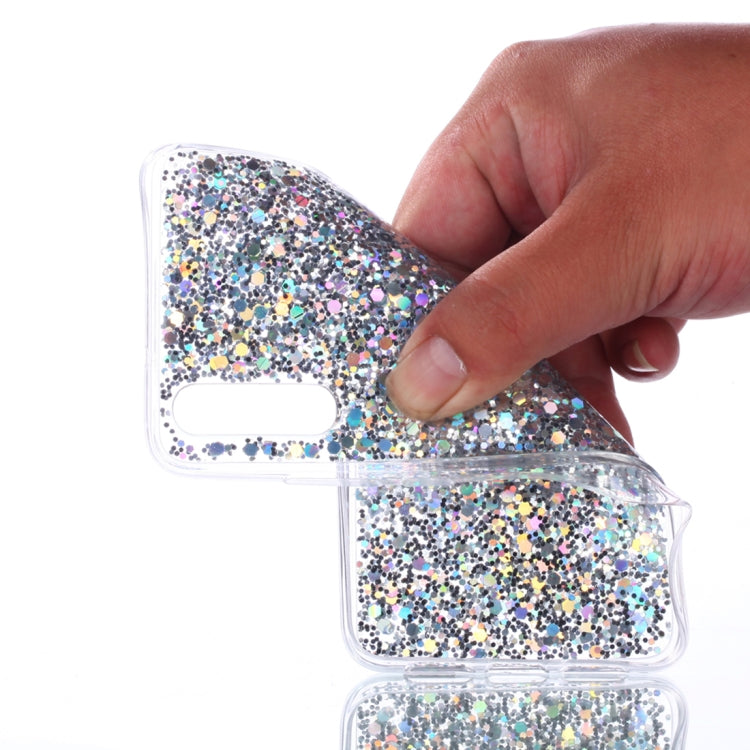 Colorful Glitter Powder Style Protective Soft Cover for Huawei P20
