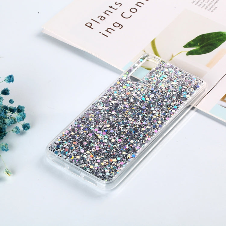 Colorful Glitter Powder Style Protective Soft Cover for Huawei P20
