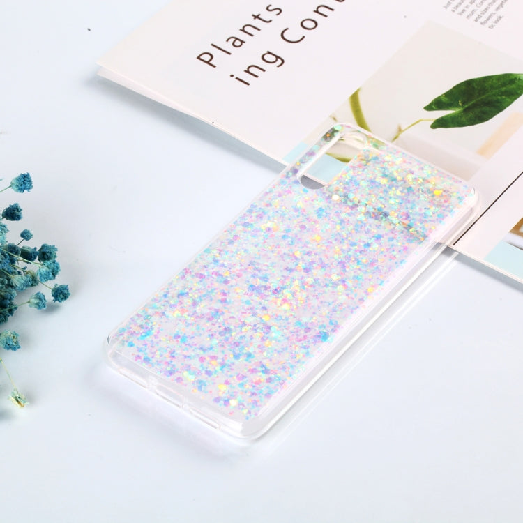Colorful Glitter Powder Style Protective Soft Cover for Huawei P20