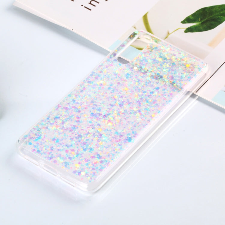 Colorful Glitter Powder Style Protective Soft Cover for Huawei P20