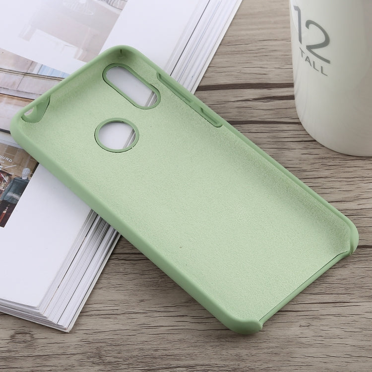 Solid Color Full Coverage Liquid Silicone Back Case for Huawei Honor 8C