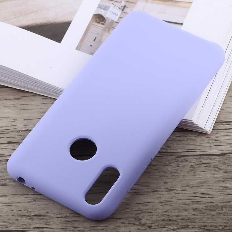 Solid Color Full Coverage Liquid Silicone Back Case for Huawei Honor 8C