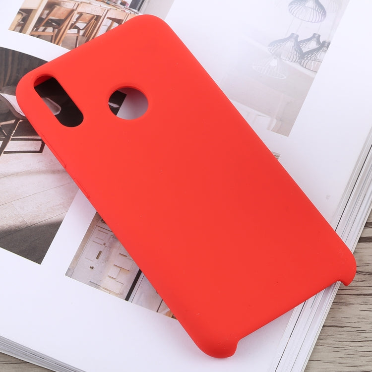 Solid Color Full Coverage Liquid Silicone Back Case for Huawei Honor 8C