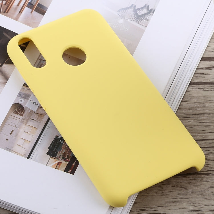Solid Color Full Coverage Liquid Silicone Back Case for Huawei Honor 8C