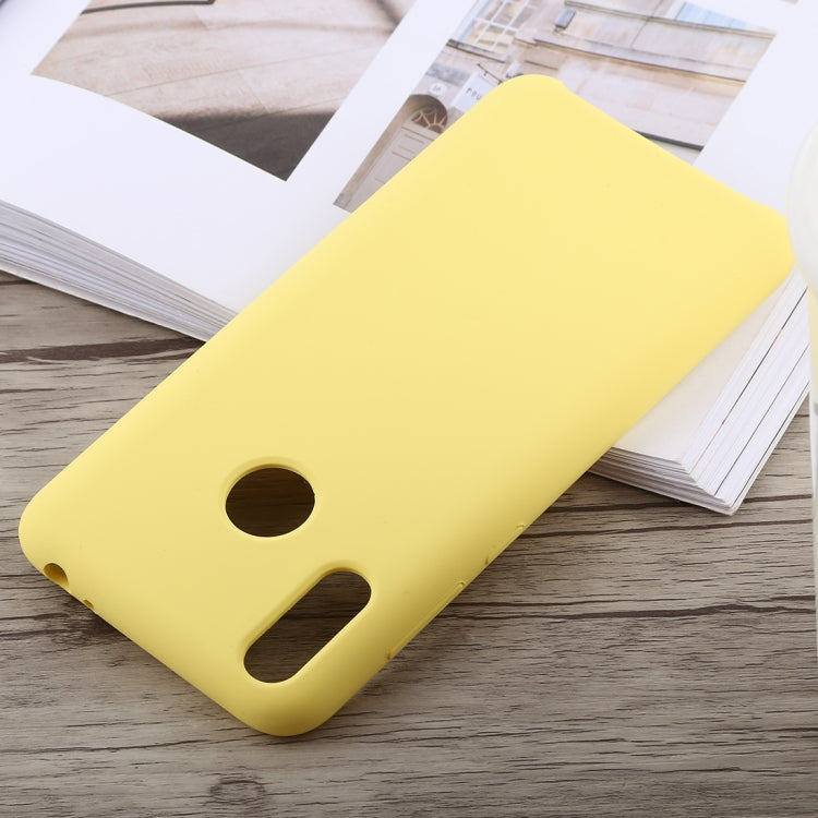 Solid Color Full Coverage Liquid Silicone Back Case for Huawei Honor 8C