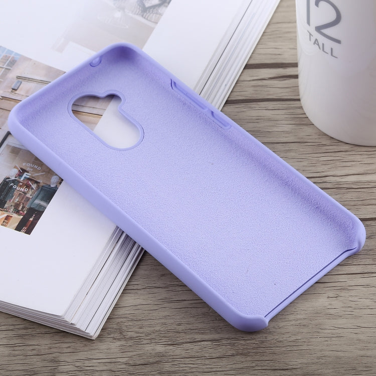 Solid Color Full Coverage Liquid Silicone Back Case for Huawei Mate 20 Lite