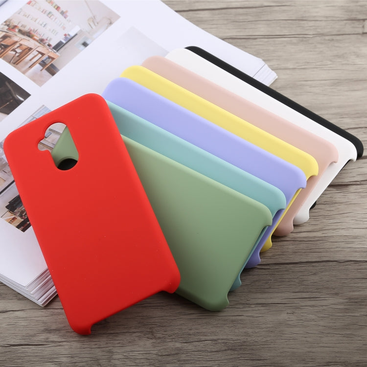 Solid Color Full Coverage Liquid Silicone Back Case for Huawei Mate 20 Lite