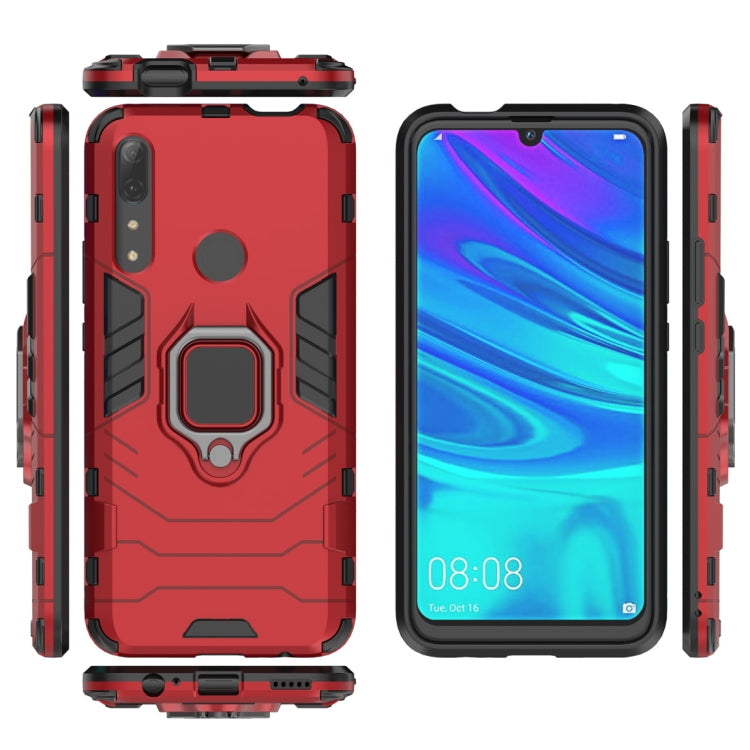 PC + TPU Shockproof Protective Case for Huawei P Smart Z / Y9 Prime (2019), with Magnetic Ring Holder