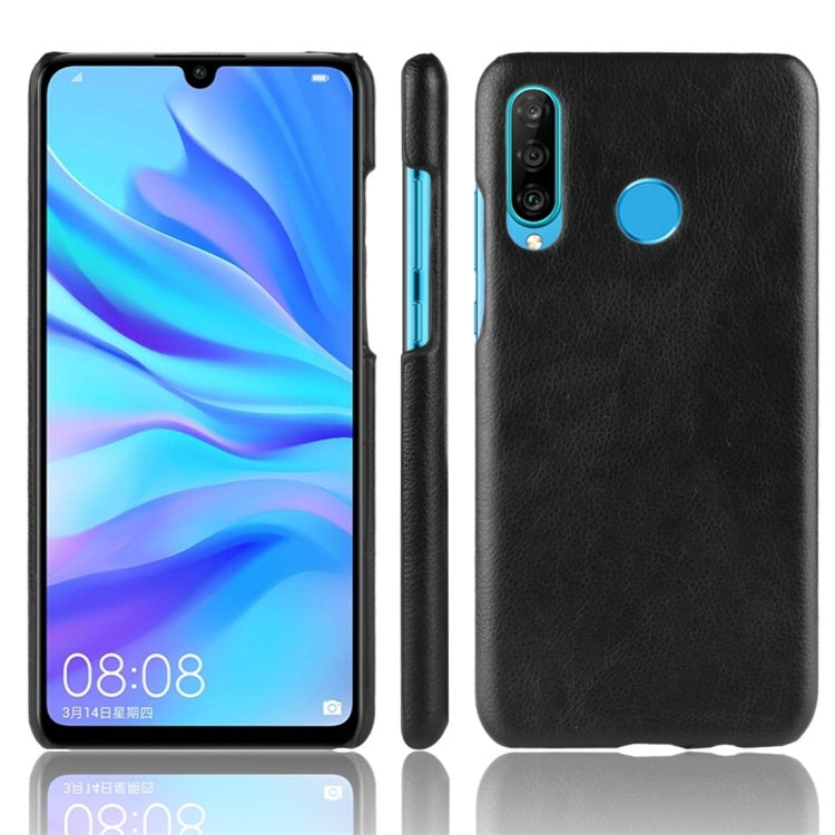 Shockproof Litchi Texture PC + PU Protective Case for Huawei P30 Lite