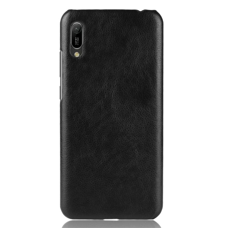 Shockproof Litchi Texture PC + PU Protective Case for Huawei Y6 Pro (2019)