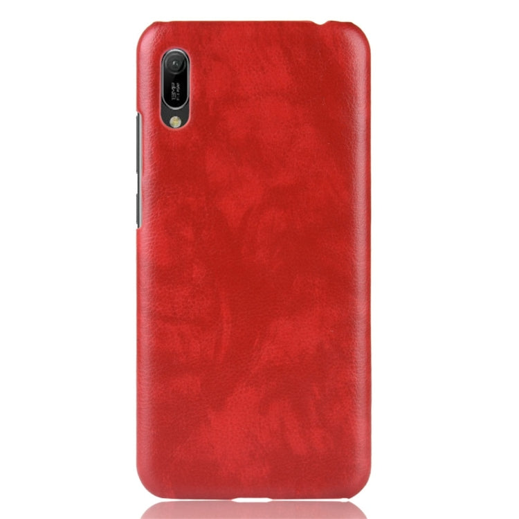 Shockproof Litchi Texture PC + PU Protective Case for Huawei Y6 Pro (2019)