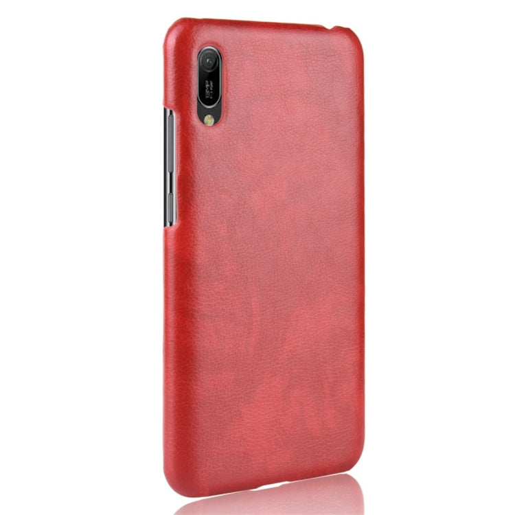 Shockproof Litchi Texture PC + PU Protective Case for Huawei Y6 Pro (2019)