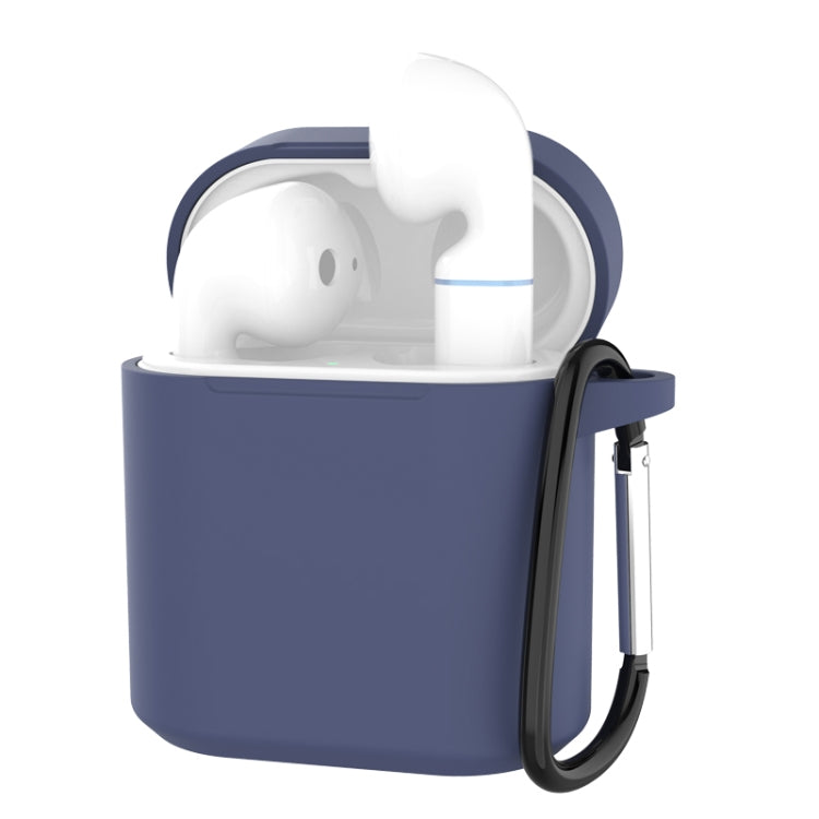 Silicone Charging Box Protective Case with Carabiner for Huawei Honor FlyPods / FlyPods Pro / FreeBuds2 / FreeBuds2 Pro