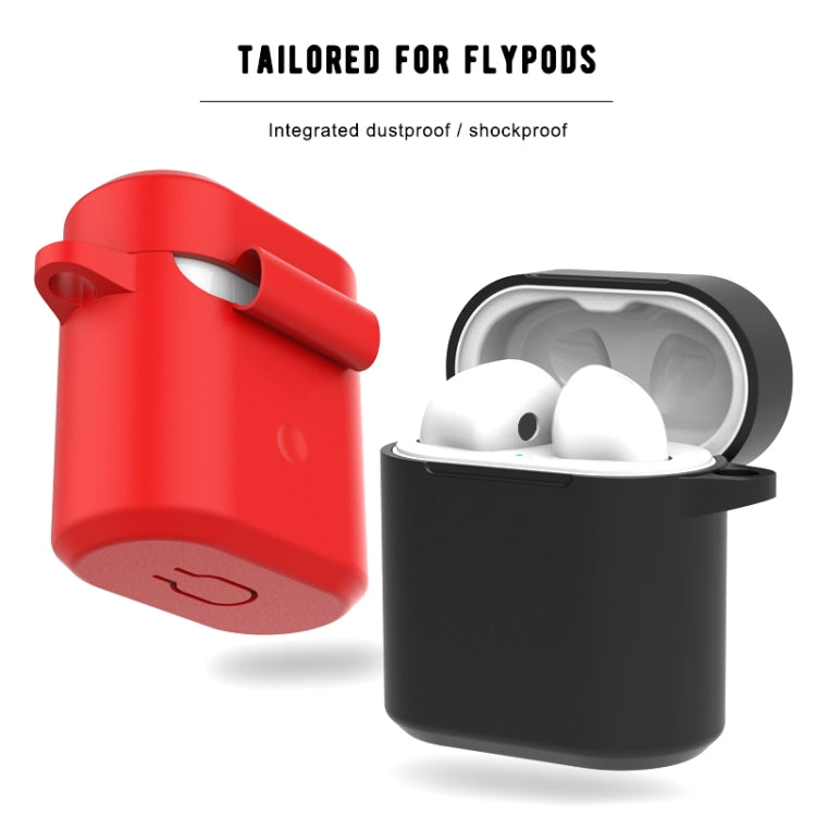 Silicone Charging Box Protective Case with Carabiner for Huawei Honor FlyPods / FlyPods Pro / FreeBuds2 / FreeBuds2 Pro
