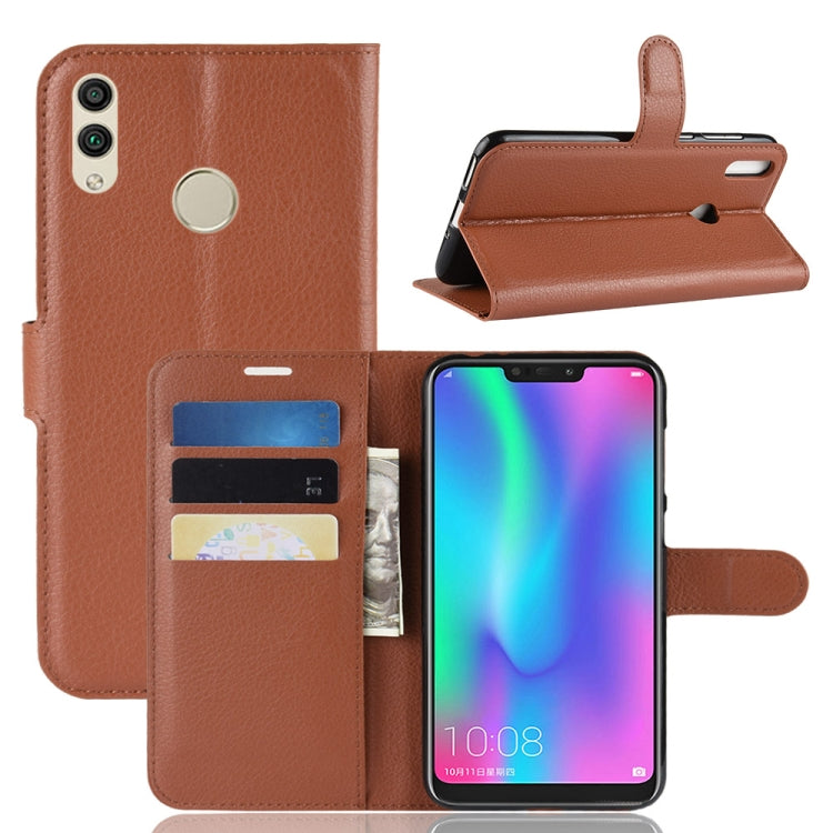Litchi Texture Horizontal Flip Leather Case for Huawei Honor 8C, with Holder & Card Slots & Wallet