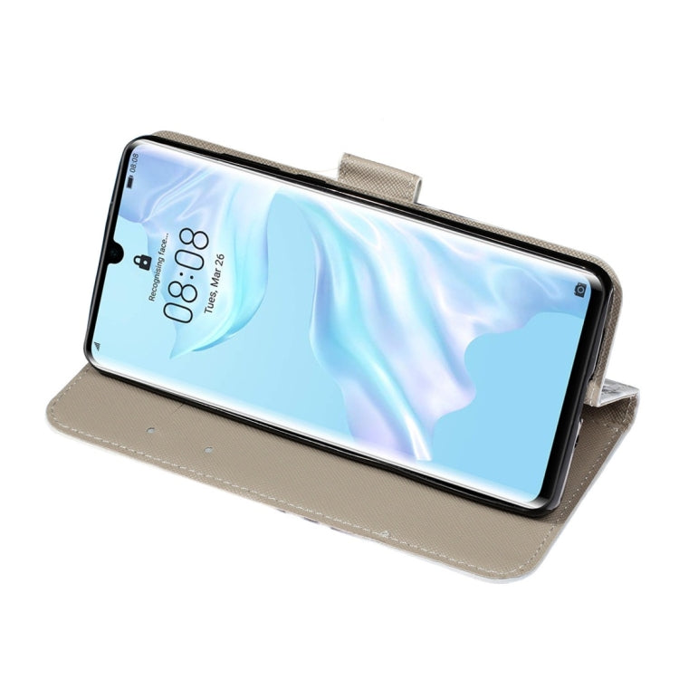 3D Color Lattice Pattern Colored Drawing Horizontal Flip Leather Case for Huawei P30 Pro, with Holder & Card Slots & Wallet & Lanyard