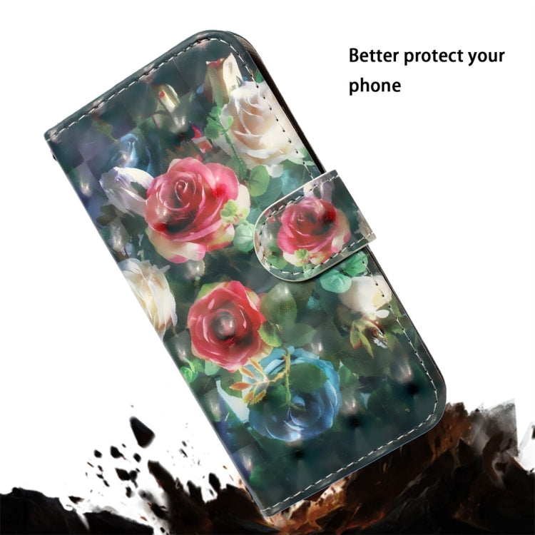Rose Pattern Colored Drawing Horizontal Flip Leather Case for Huawei P30 Lite, with Holder & Card Slots & Wallet & Lanyard