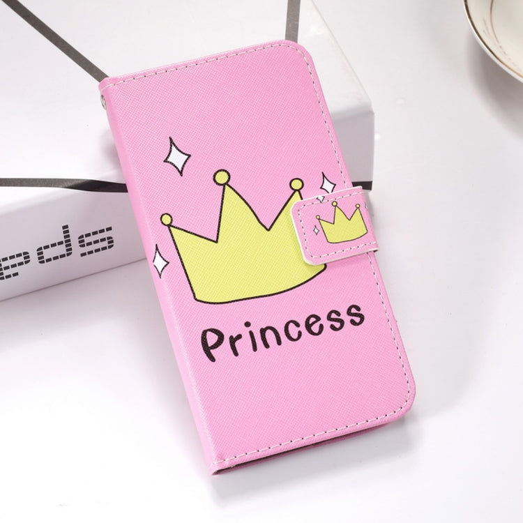 Crown Pattern Colored Drawing Horizontal Flip Leather Case for Huawei Mate 20, with Holder & Card Slots & Wallet & Lanyard