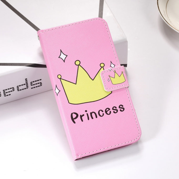 Crown Pattern Colored Drawing Horizontal Flip Leather Case for Huawei Mate 20 Lite, with Holder & Card Slots & Wallet & Lanyard