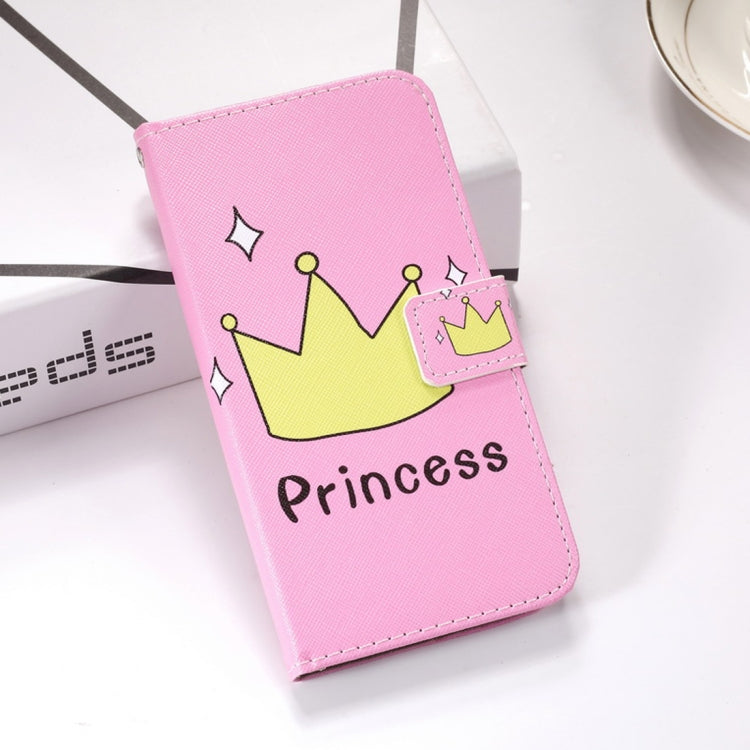 Crown Pattern Colored Drawing Horizontal Flip Leather Case for Huawei Mate 20 X, with Holder & Card Slots & Wallet & Lanyard