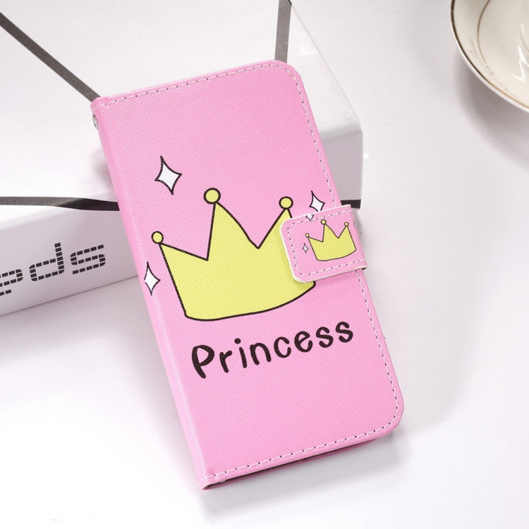 Crown Pattern Colored Drawing Horizontal Flip Leather Case for Huawei Nova 4, with Holder & Card Slots & Wallet & Lanyard