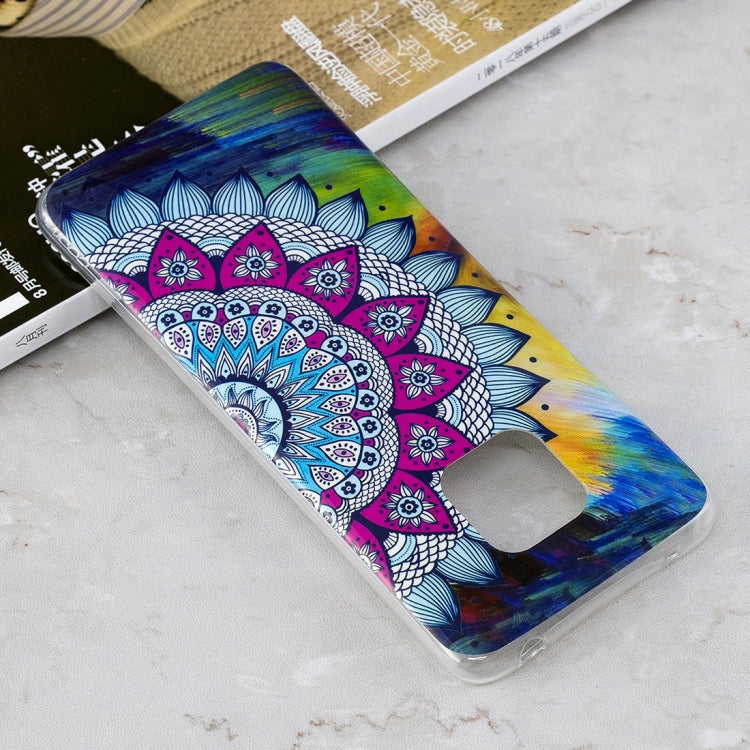 Luminous Colorful Sun Flower Pattern Shockproof TPU Protective Case for Huawei Mate 20 Pro