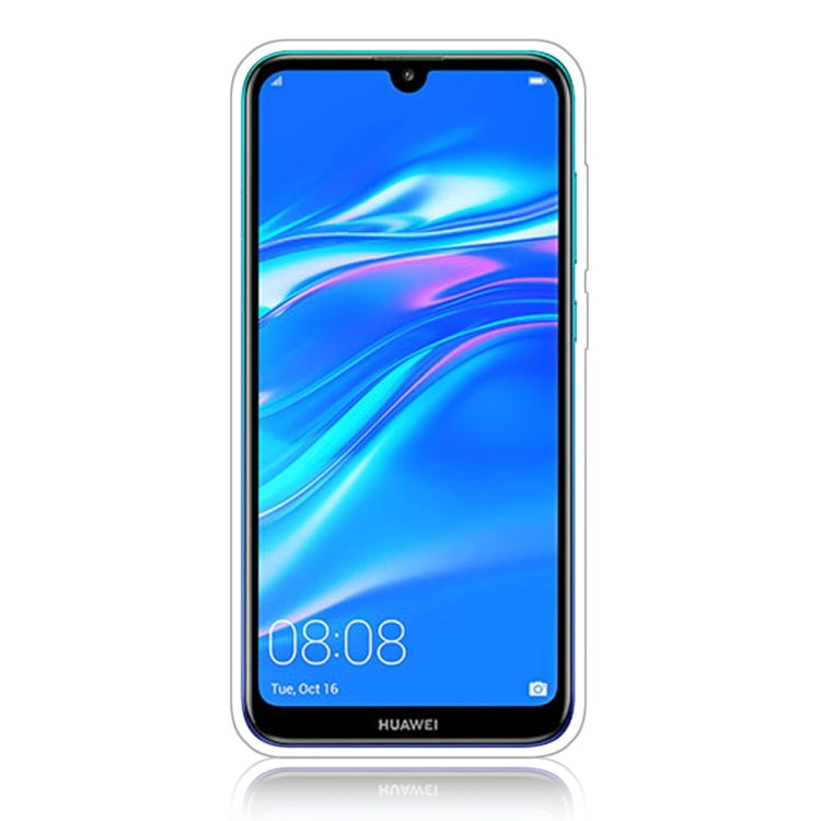 Glittery Powder Shockproof TPU Protective Case for Huawei Y7 (2019), with 360 Degree Rotation Ring Holder