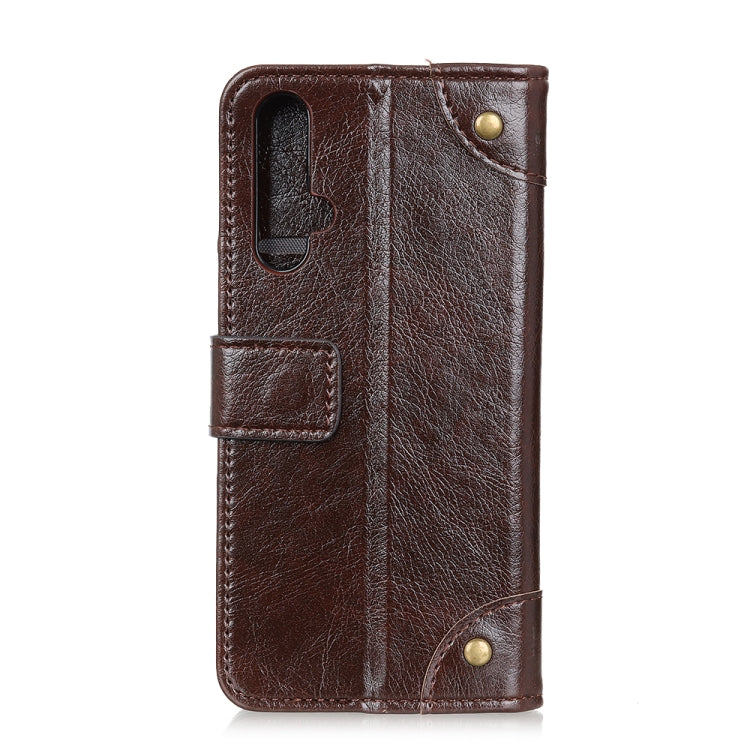 Copper Buckle Nappa Texture Horizontal Flip Leather Case for Huawei Nova 5, with Holder & Card Slots & Wallet