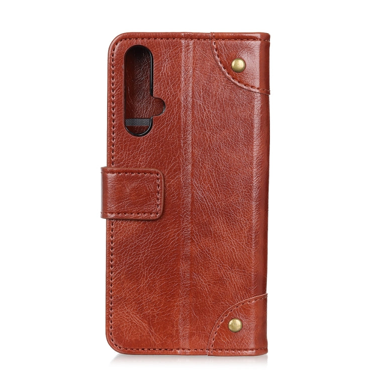 Copper Buckle Nappa Texture Horizontal Flip Leather Case for Huawei Nova 5, with Holder & Card Slots & Wallet