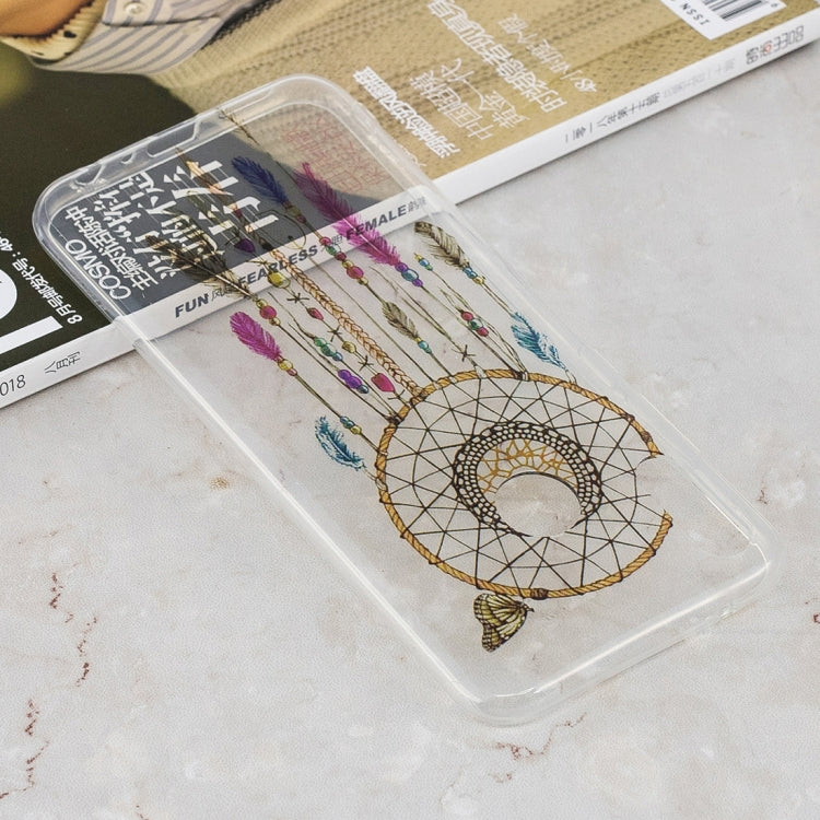 Color Wind Chimes Pattern Transparent Clear TPU Case for Huawei Y9 (2019) / Enjoy 9 Plus