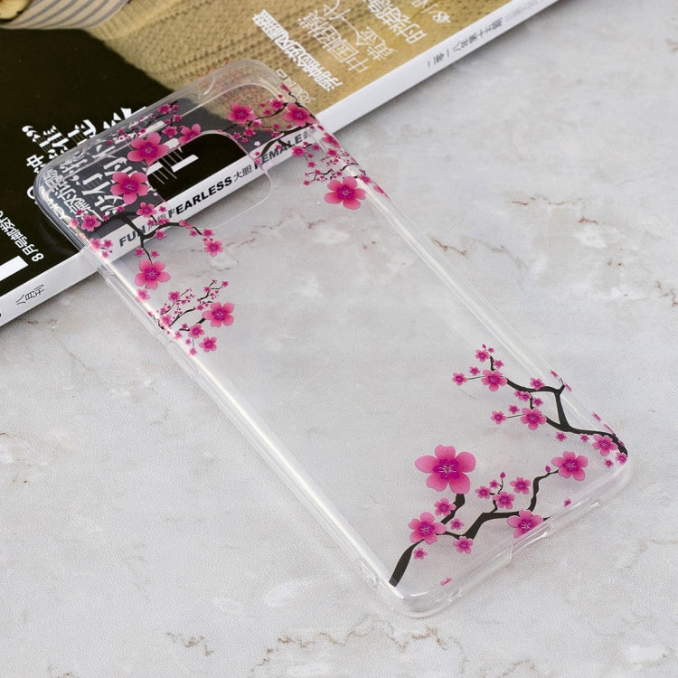 Plum Blossom Pattern Transparent Clear TPU Case for Huawei Mate 20 Pro