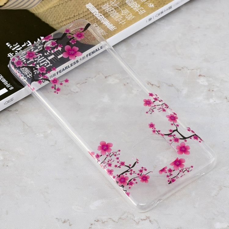 Plum Blossom Pattern Transparent Clear TPU Case for Huawei Mate 20 Pro