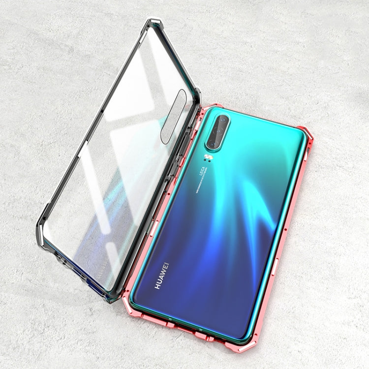 Ultra Slim Magnetic Tempered Glass Magnet Flip Case for Huawei P30 Pro