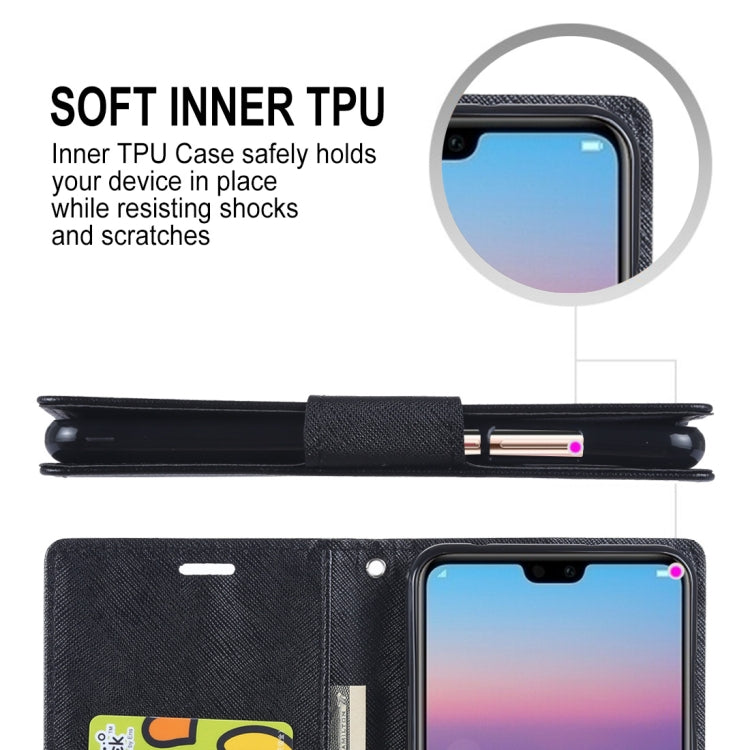 GOOSPERY FANCY DIARY Horizontal Flip PU Leather Case for Huawei P20 Pro, with Holder & Card Slots & Wallet