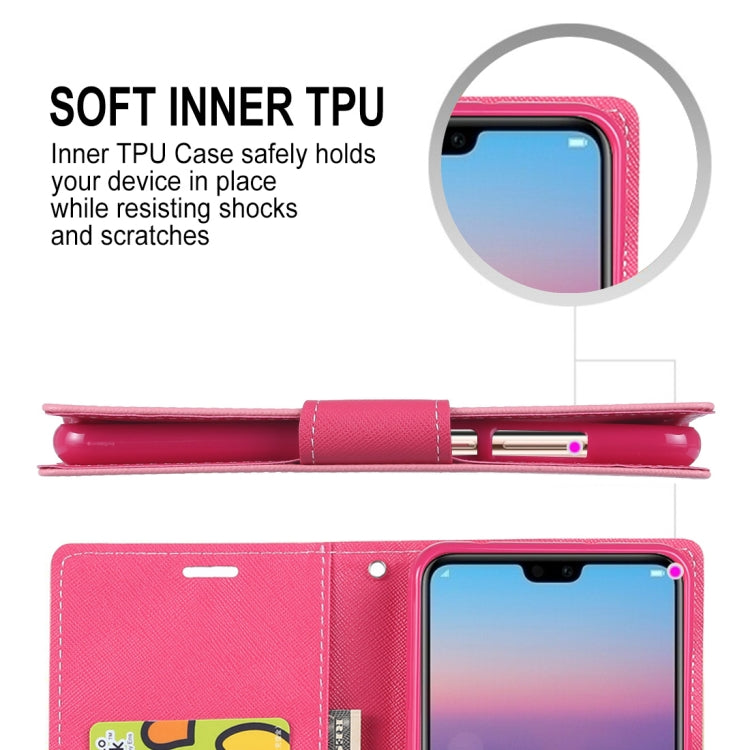 GOOSPERY FANCY DIARY Horizontal Flip PU Leather Case for Huawei P20 Pro, with Holder & Card Slots & Wallet