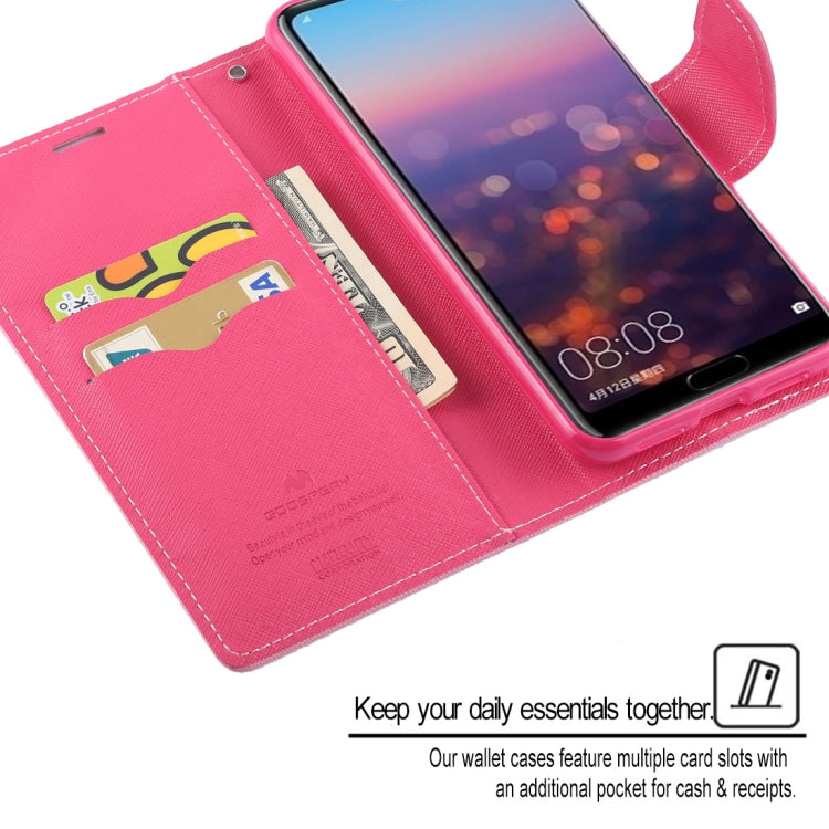 GOOSPERY FANCY DIARY Horizontal Flip PU Leather Case for Huawei P20 Pro, with Holder & Card Slots & Wallet