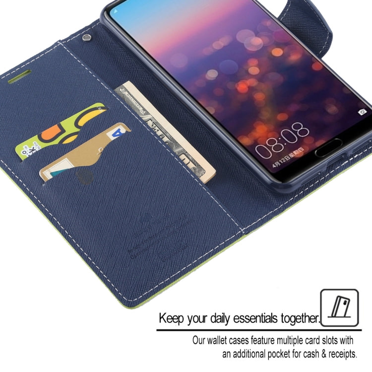 GOOSPERY FANCY DIARY Horizontal Flip PU Leather Case for Huawei P20 Pro, with Holder & Card Slots & Wallet