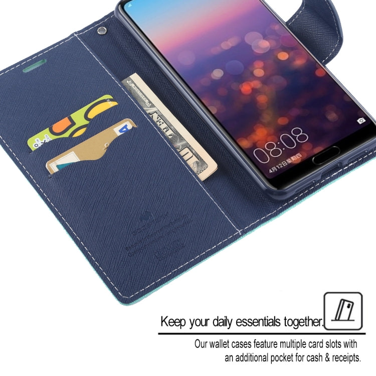GOOSPERY FANCY DIARY Horizontal Flip PU Leather Case for Huawei P20 Pro, with Holder & Card Slots & Wallet