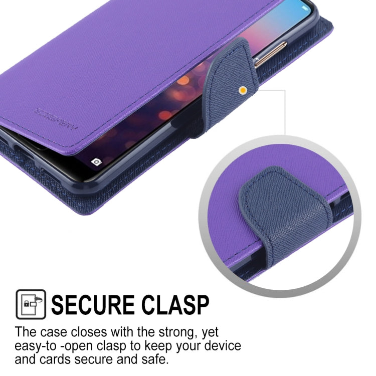 GOOSPERY FANCY DIARY Horizontal Flip PU Leather Case for Huawei P20 Pro, with Holder & Card Slots & Wallet