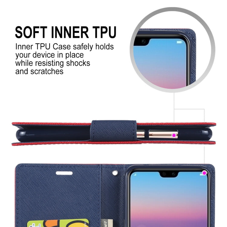 GOOSPERY FANCY DIARY Horizontal Flip PU Leather Case for Huawei P20 Pro, with Holder & Card Slots & Wallet
