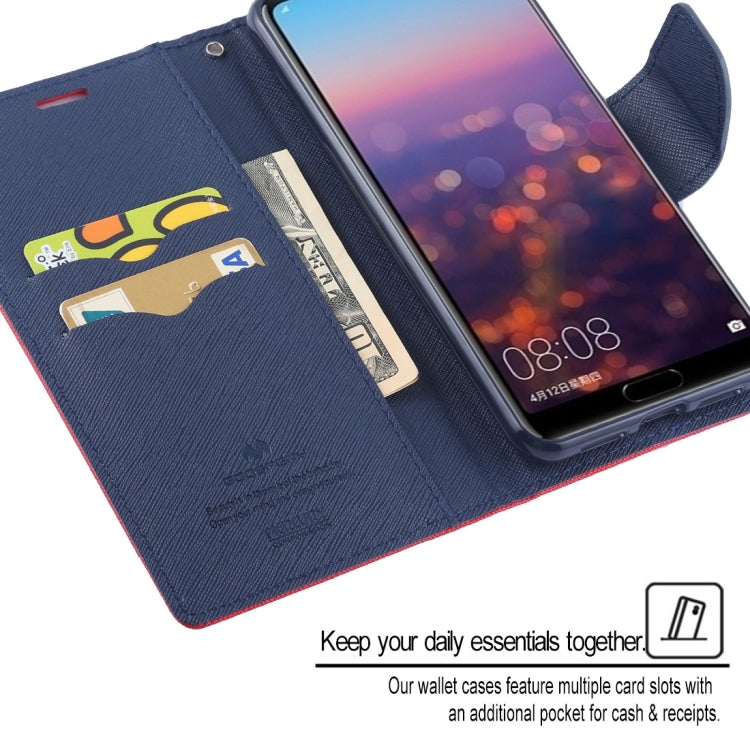 GOOSPERY FANCY DIARY Horizontal Flip PU Leather Case for Huawei P20 Pro, with Holder & Card Slots & Wallet