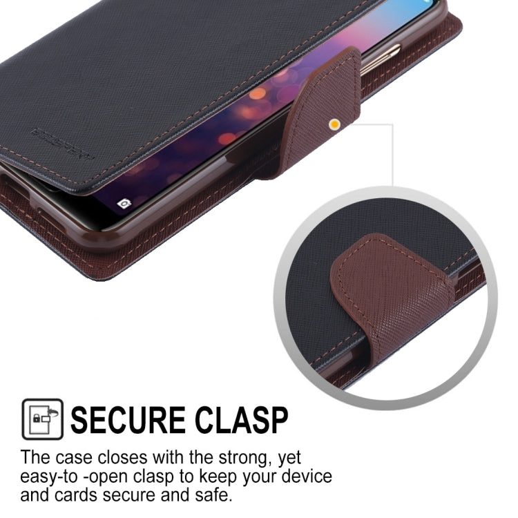 GOOSPERY FANCY DIARY Horizontal Flip PU Leather Case for Huawei P20 Pro, with Holder & Card Slots & Wallet