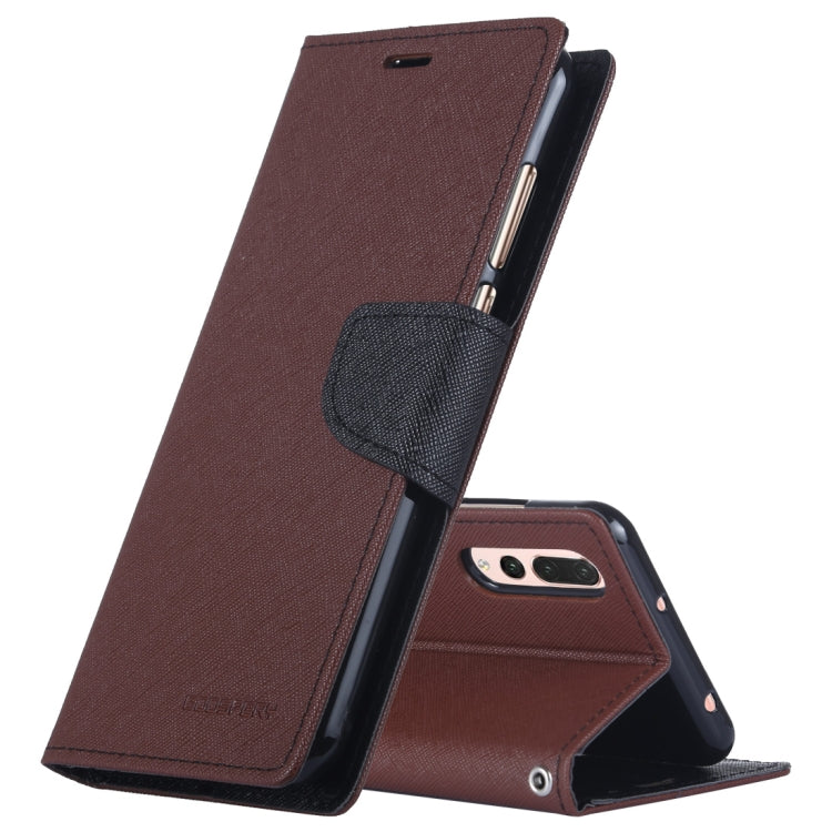 GOOSPERY FANCY DIARY Horizontal Flip PU Leather Case for Huawei P20 Pro, with Holder & Card Slots & Wallet