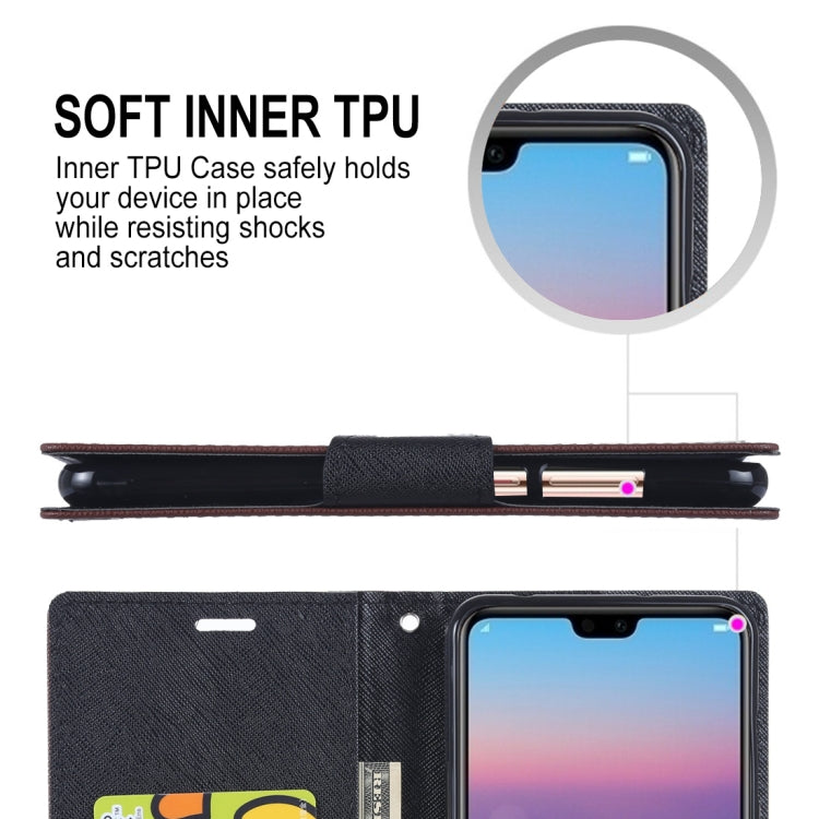 GOOSPERY FANCY DIARY Horizontal Flip PU Leather Case for Huawei P20 Pro, with Holder & Card Slots & Wallet