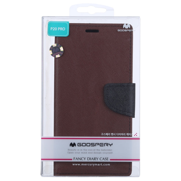 GOOSPERY FANCY DIARY Horizontal Flip PU Leather Case for Huawei P20 Pro, with Holder & Card Slots & Wallet