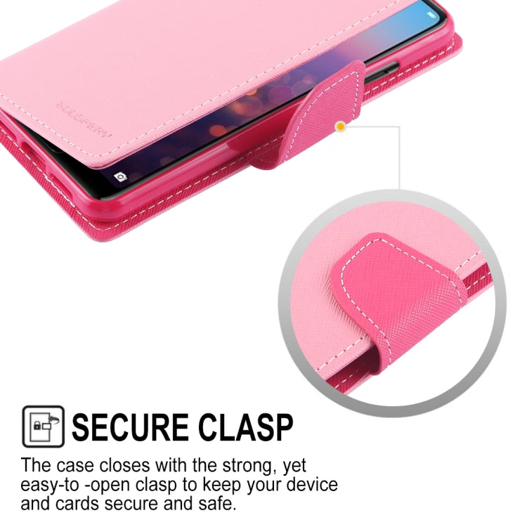 GOOSPERY FANCY DIARY Horizontal Flip PU Leather Case for Huawei P20, with Holder & Card Slots & Wallet