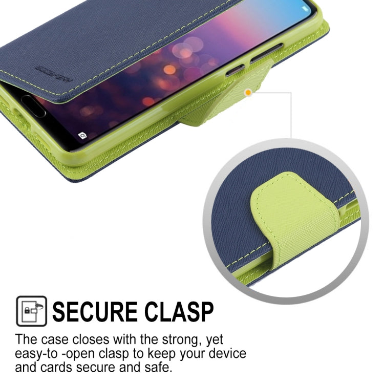 GOOSPERY FANCY DIARY Horizontal Flip PU Leather Case for Huawei P20, with Holder & Card Slots & Wallet