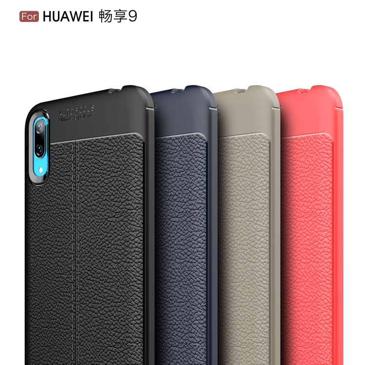 Litchi Texture TPU Shockproof Case for Huawei Enjoy 9