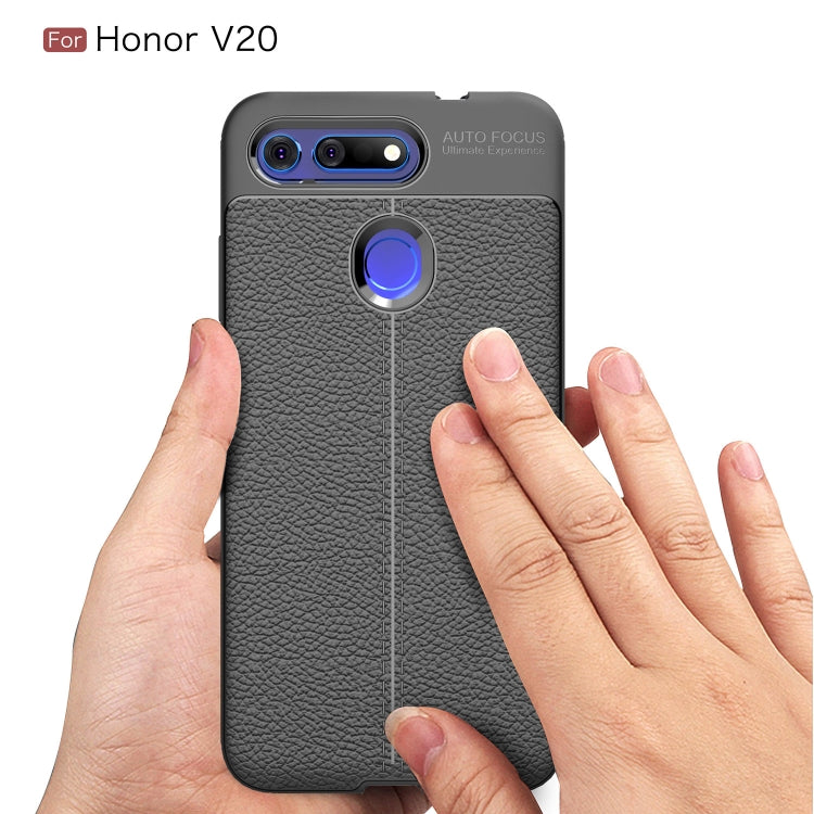 Litchi Texture TPU Shockproof Case for Huawei Honor V20